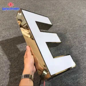 Chữ inox có đèn