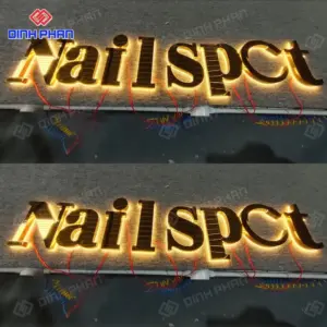 Chữ inox có đèn