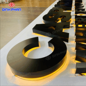 Chữ inox đế mica