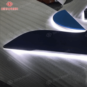 Chữ inox mặt mica