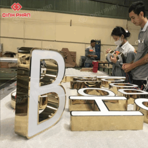 Chữ inox mặt mica cao cấp, giá tốt