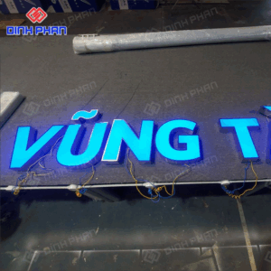 Chữ inox mặt mica