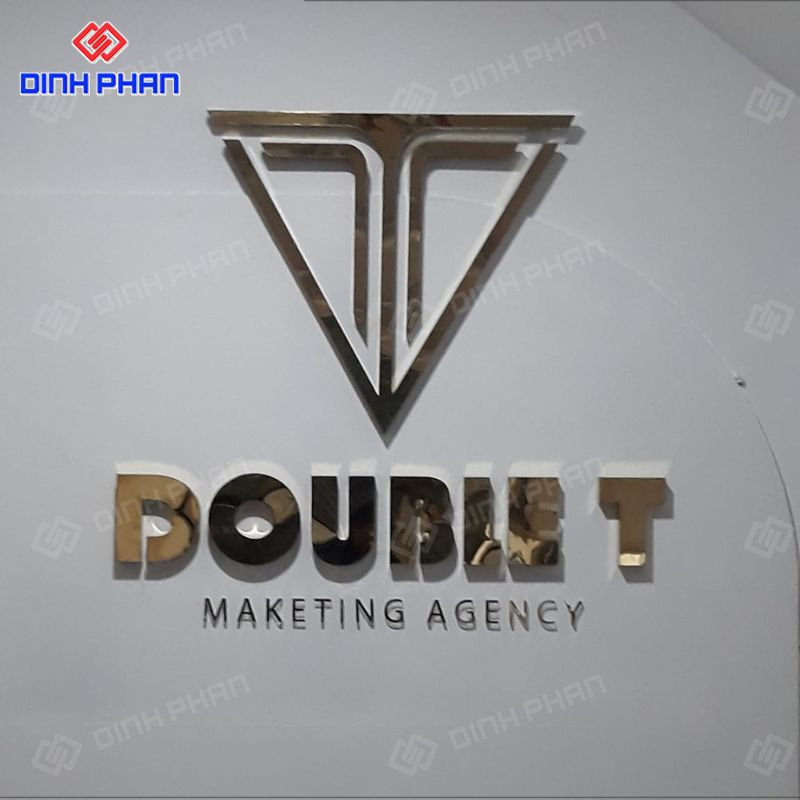 Chữ inox sáng mặt