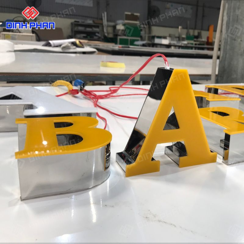 Chữ inox sáng mặt cao cấp, giá rẻ