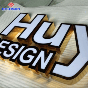 Chữ inox sáng mặt