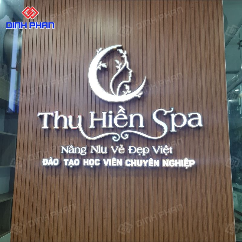 Chữ inox sáng mặt