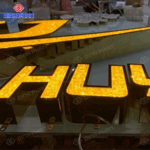 Chữ inox sáng mặt