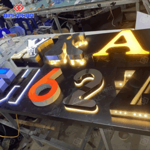 Chữ inox sáng mặt