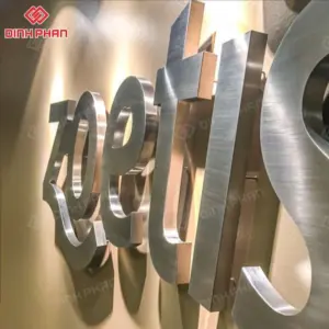 Chữ inox trắng