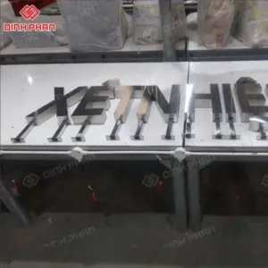 Chữ inox trắng gương