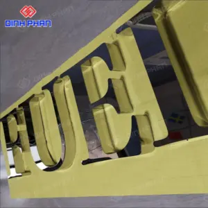 Chữ inox trắng gương