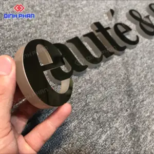 Chữ inox trắng mờ