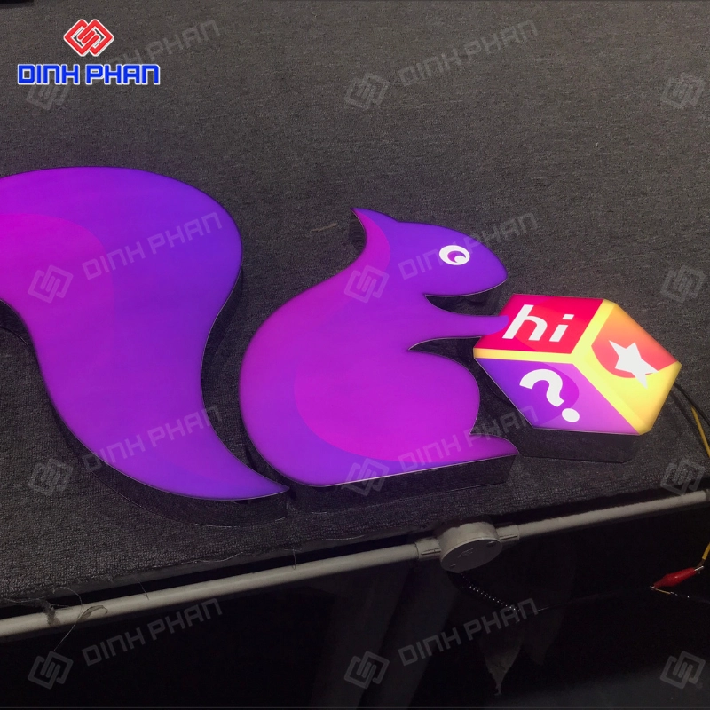 Chữ inox trắng mờ