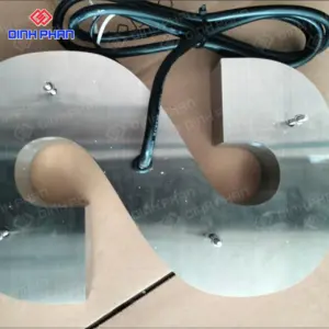 Chữ inox trắng mờ