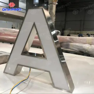 Chữ inox trắng xước