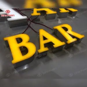 Chữ inox trắng xước