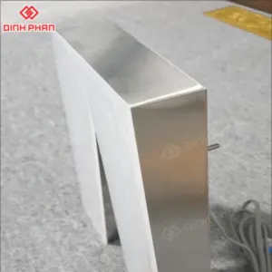 Chữ inox trắng xước