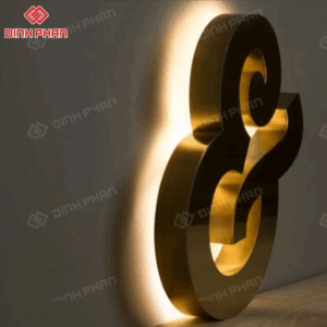 Chữ inox vàng