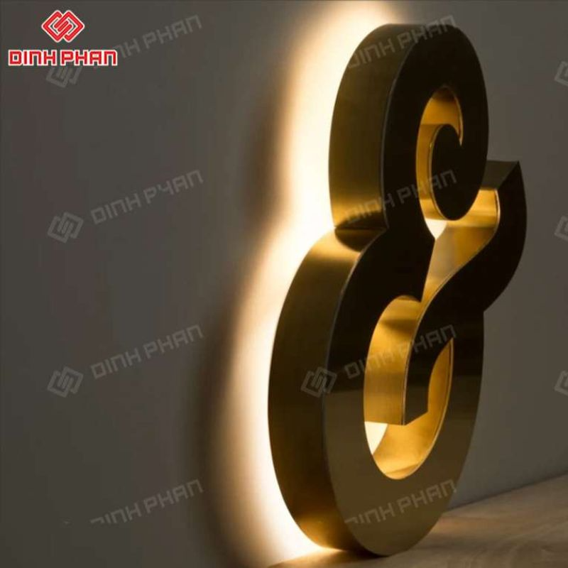 Chữ inox vàng
