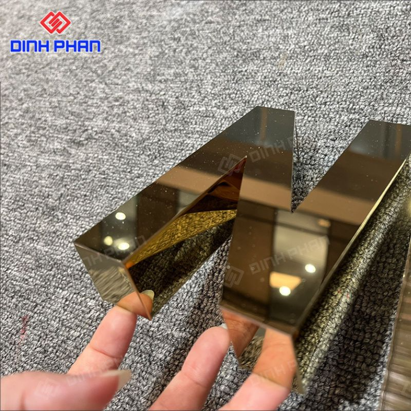 Chữ inox vàng