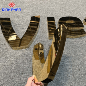 Chữ inox vàng