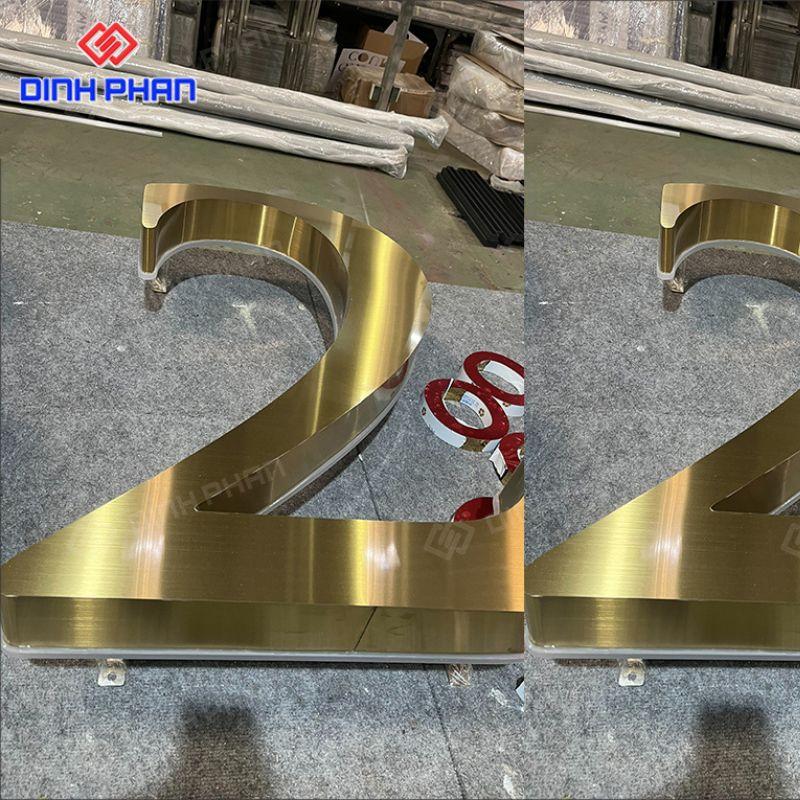 Chữ inox vàng