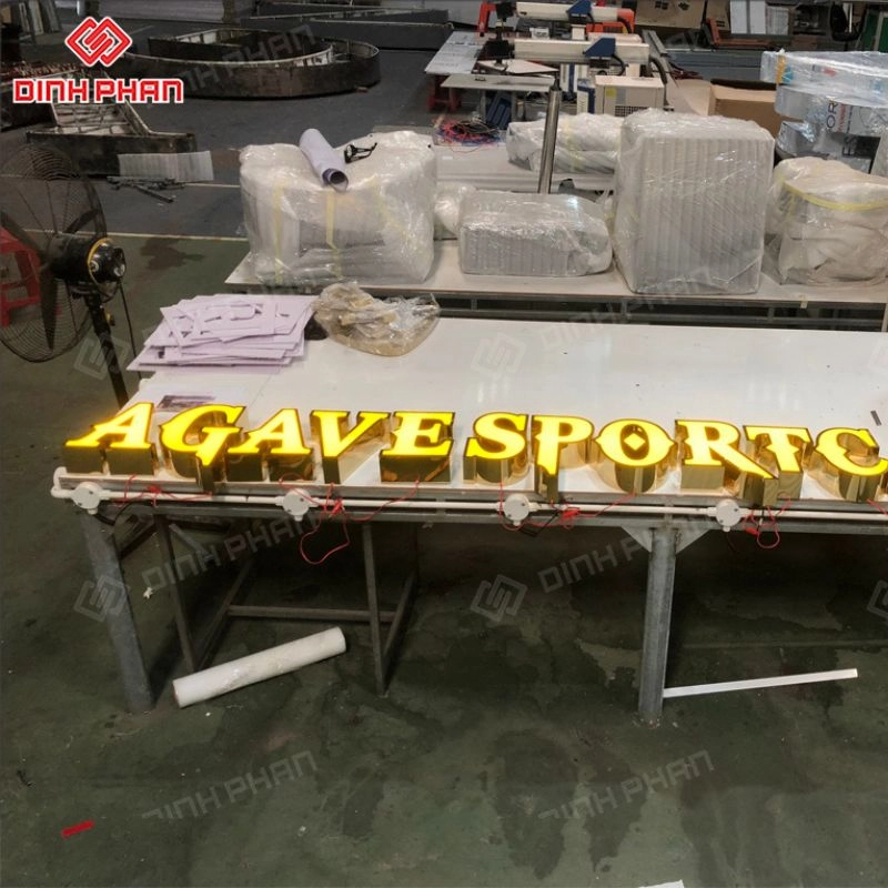 Chữ mica hông inox