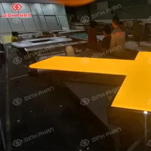 Chữ mica hông inox