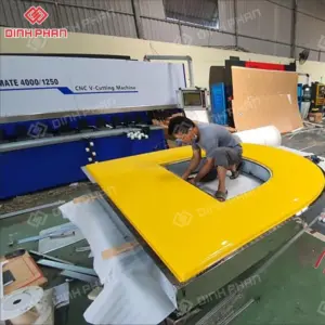 Chữ mica hông inox