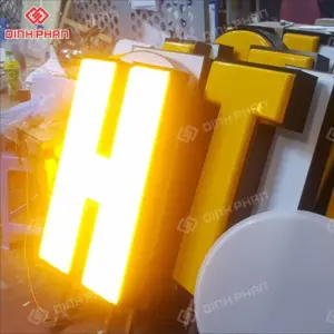 Chữ mica hông inox