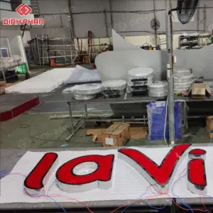 Dịch vụ gia công chữ mica hông inox giá tốt