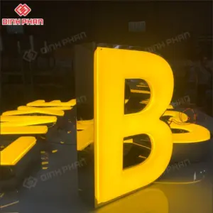 Chữ mica hông inox