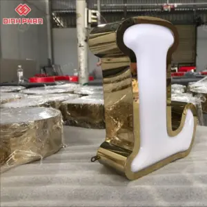 Chữ mica hông inox