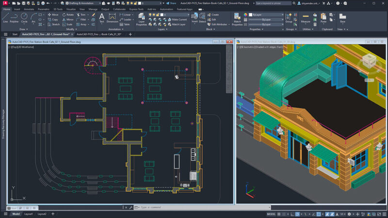 Giao diện của Autocad 2025 