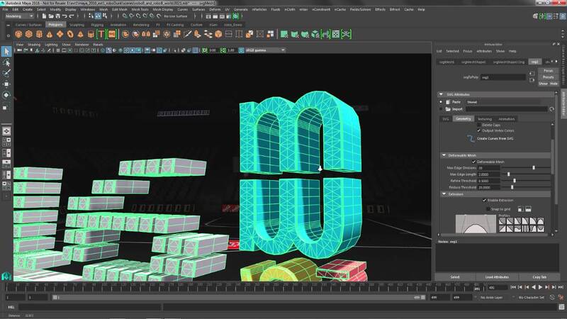 Giao diện của Autodesk Maya 2016
