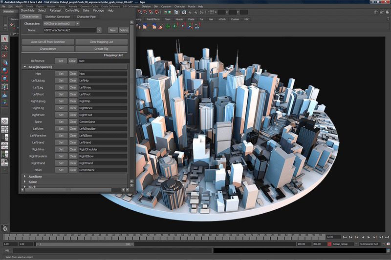 Giao diện của Autodesk Maya 2023