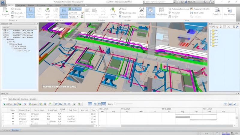 Giao diện của Autodesk Navisworks Manage 2019 