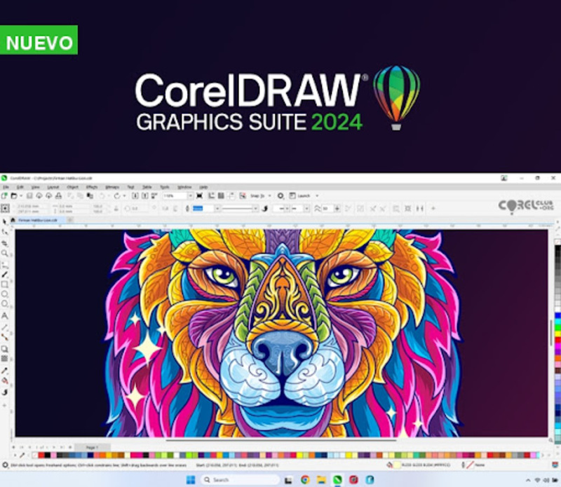 Giao diện của Corel Draw 2024 