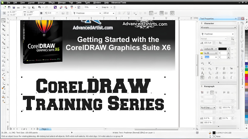 Giao diện của Corel Draw X6