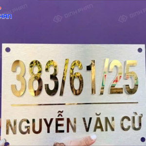 Chữ inox ăn mòn