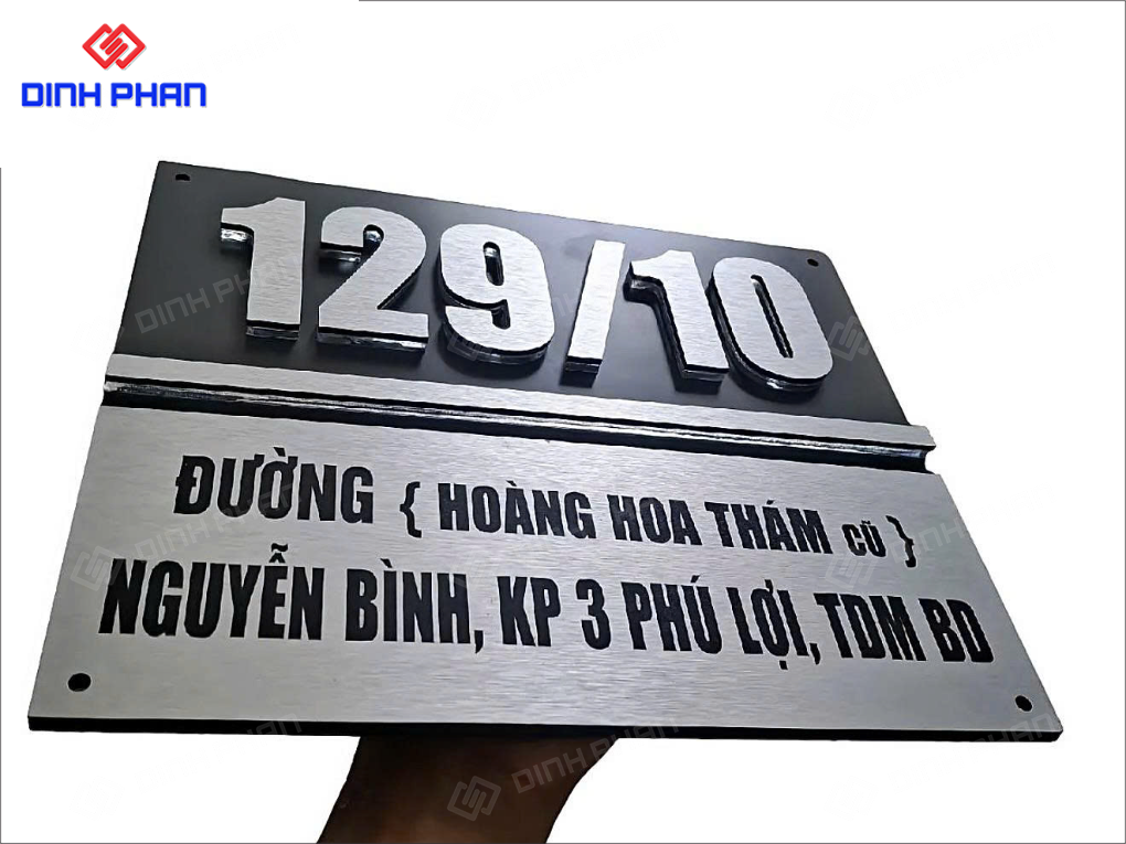 Chữ inox ăn mòn