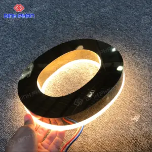 Chữ inox chân mica cháo