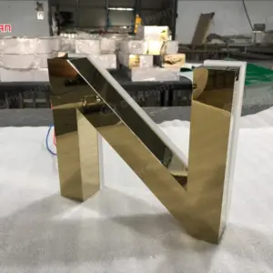 Chữ inox chân mica cháo