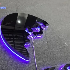 Chữ inox chân mica cháo