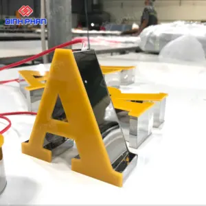 Chữ inox dán mica