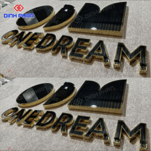 Dịch vụ làm chữ inox đen uy tín, giá rẻ