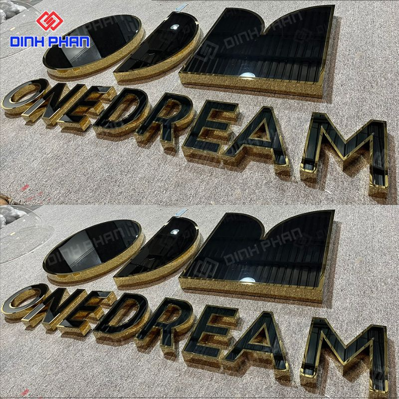 Dịch vụ làm chữ inox đen uy tín, giá rẻ