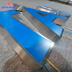 Chữ inox lọng viền