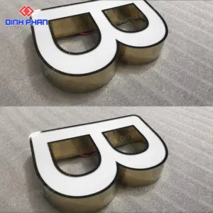 Chữ inox lọng viền