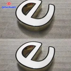 Chữ inox lọng viền